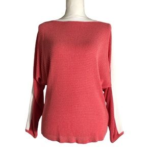 Le Petit Baigneur coral batwing sweater. Sz Small. New